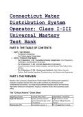 2026&sol;2027 Connecticut Water Distribution System Operator Class I-III Exam Test Bank &vert; 20&plus; S-Tier Study Scenarios & Regulatory Answers &lpar;RCSA & AWWA&rpar; &plus; Free Cheat Sheet 