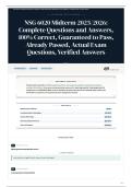 NSG 6020 Midterm 2025 2026 Complete Questions and Answers&comma; 100&percnt; &vert; Correct&comma; Guaranteed to Pass&comma; Already Passed&comma; Actual Exam Questions&comma; Verified Answers