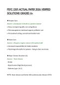 PSYC 2301 ACTUAL PAPER 2026 VERIFIED SOLUTIONS GRADED A