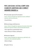 PSYC 2301 EXAM 1 ACTUAL SCRIPT 2026 COMPLETE QUESTIONS AND CORRECT ANSWERS GRADED A&period;pdf&NewLine;&NewLine;