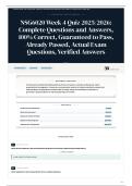 NSG6020 Week 4 Quiz 2025 2026 Complete Questions and Answers&comma; 100&percnt; &vert; Correct&comma; Guaranteed to Pass&comma; Already Passed&comma; Actual Exam Questions&comma; Verified Answers