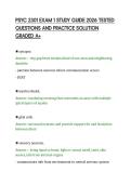 PSYC 2301 EXAM 1 STUDY GUIDE 2026 TESTED QUESTIONS AND PRACTICE SOLUTION GRADED A&period;pdf&NewLine;&NewLine;