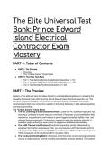 2026&sol;2027 PEI Electrical Contractor Exam Master Test Bank  &vert; Canadian Electrical Code &lpar;CEC&rpar; & PEI Act &vert; 22&plus; Elite Practice Questions & Detailed Solutions &plus; Free Cheat Sheet 
