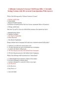 CSLB B License General Contractor Exam 2026 with 420 Real Exam Questions and Correct Answers&NewLine;