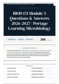 BIOD 171 Module 5 Questions & Answers 2026-2027 Portage Learning Microbiology