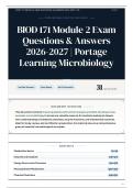 BIOD 171 Module 2 Exam Questions & Answers 2026-2027 Portage Learning Microbiology