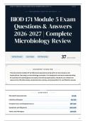 BIOD 171 Module 5 Exam Questions & Answers 2026-2027 Complete Microbiology Review