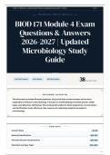 BIOD 171 Module 4 Exam Questions & Answers 2026-2027 Updated Microbiology Study Guide