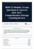 BIOD 171 Module 2 Exam Questions & Answers 2026-2027 Comprehensive Portage Learning Review