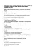 A&P 1 Final Exam Questions and Answers &vert; StraighterLine Anatomy and Physiology 1 2026&sol;2027