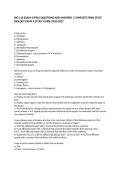 BIO 110 PSU Exam 4 Questions and Answers &vert; Penn State Biology Study Guide 2026&sol;2027&NewLine;