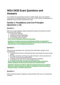 WGU D635 Exam Questions and Answers