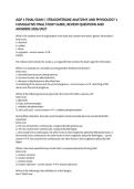 A&P 1 Final Exam Questions and Answers &vert; StraighterLine Anatomy and Physiology 1 2026&sol;2027
