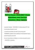 PHTLS Exam 2026&sol;2027 &vert; 60&plus; Questions & Correct Answers &vert; XABCDE&comma; Airway&comma; Shock&comma; Chest Trauma&comma; Hemorrhage & Burns