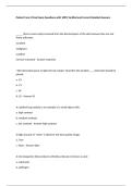 Patient Care 2 Final Exam Questions with 100&percnt; Verified and Correct Detailed Answers 