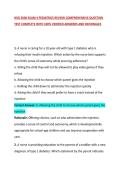NSG 3600 EXAM 4 PEDIATRICS REVIEW COMPREHENSIVE QUESTION TEST COMPLETE WITH 100&percnt; VERIFIED ANSWERS AND RATIONALES
