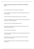 Patient Care Assistant Exam Of All Questions with 100&percnt;  Grade A&plus; and Well Detailed Answers