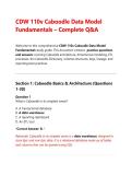 CDW 110v Caboodle Data Model Fundamentals Exam Prep &ndash; Complete High-Yield Q&A&comma; Star Schema Architecture&comma; ETL Operations & Detailed Technical Rationales &lpar;Grade A&plus;&rpar;