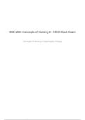 Concepts of Nursing II &ndash; Nightingale College&comma; HESI Mock Exam with Practice Questions