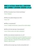BIOD 171 ACTUAL EXAM FULL QUESTIONS&NewLine;AND CORRECT ANSWERS GRADED A PLUS&NewLine;