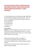 CSET MULTIPLE SUBJECT SUBTEST 1&colon; COMPLETE PRACTICE EXAM 2026&sol;2027 EDITION &vert; COMPLETE QUESTIONS WITH VERIFIED ANSWERS AND RATIONALES &vert; A&plus; GRADE GUARANTEED