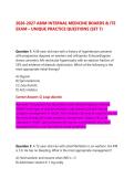 ABIM Internal Medicine Boards & ITE Exam Prep 2026&sol;2027 &ndash; Unique Practice Questions &lpar;Set 7&rpar; with Expert Clinical Rationales &lpar;Pass Guarantee&rpar;