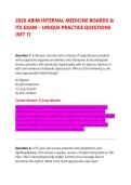 ABIM Internal Medicine Boards & ITE Exam Prep 2026&sol;2027 &ndash; Unique Practice Questions &lpar;Set 7&rpar; with Expert Clinical Rationales &lpar;Pass Guarantee&rpar;