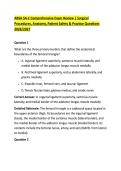 ABSA SA-C Comprehensive Exam Review &vert; Surgical &NewLine;Procedures&comma; Anatomy&comma; Patient Safety & Practice Questions &NewLine;2026&sol;2027