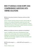 BIOD 171 MODULE 2 EXAM SCRIPT 2026&NewLine;COMPREHENSIVE QUESTIONS WITH&NewLine;VERIFIED SOLUTIONS