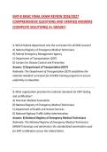 EMT-B BASIC FINAL EXAM REVIEW 2026&sol;2027&NewLine;COMPREHENSIVE QUESTIONS AND VERIFIED ANSWERS &lpar;COMPLETE SOLUTIONS&rpar; A&plus; GRADE&excl;&excl;