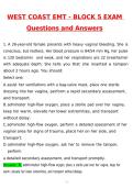 West Coast EMT Block 5 Exam Updated 2026 Actual Questions and Correct Answers &lpar;Latest 2026 &sol; 2027 Update&rpar; Graded A&plus; 100&percnt; Guarantee Verified by Experts