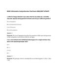 BIOD 210 Genetics Comprehensive Final Exam 2026&sol;2027 UPDATE&NewLine;