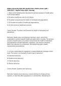 Wilkes University NSG 505 Health Policy Politics Exam &lpar;pdf&rpar; &vert; 2026&sol;2027 &vert; Health Policy Q&A &vert; Nursing