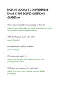 BIOD 210 MODULE 5 COMPREHENSIVE&NewLine;EXAM SCRIPT SOLVED QUESTIONS&NewLine;GRADED A&plus;