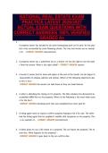 NATIONAL REAL ESTATE EXAM&NewLine;PRACTICE LATEST 2026&sol;2027&NewLine;ACTUAL EXAM QUESTIONS WITH&NewLine;CORRECT ANSWERS 100&percnt; VERIFIED&NewLine;GRADED A&plus;
