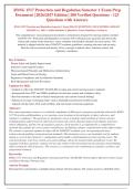 RNSG 1517 Protection and Regulation Semester 1 Exam Practice Test &vert; 2026&sol;2027 Edition &vert; 123 Questions with Rationales