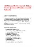 ABIM Internal Medicine Boards & ITE Exam Prep 2026&sol;2027 &ndash; Complete High-Yield Practice Questions&comma; Verified Answers&comma; and Guideline-Directed Rationales &lpar;Grade A&plus;&rpar;