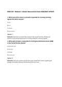 BIOD 322 - Module 1&colon; Cellular Neuroscience Exam 2026&sol;2027 UPDATE&NewLine;