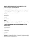 BIOD 322 - Neuroscience Module 3 Exam&colon; CNS Structure and&NewLine;Functional Anatomy 2026&sol;2027 UPDATE
