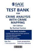 Crime Analysis with Crime Mapping 5th Edition - Test Bank by Rachel Boba Santos&NewLine;