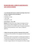 EPA 608 CORE EXAM - COMPLETE QUESTIONS WITH 100&percnt; VERIFIED ANSWERS