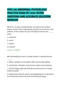 PSYC&lowbar;435&lowbar;ABNORMAL&lowbar;PSYCHOLOGY&lowbar;PRACTICE&lowbar;EXAM&lowbar;SET&lowbar;2026&lowbar;TESTED&lowbar;QUESTIONS&period;