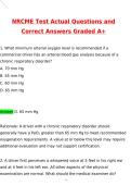 2027 NRCME Test Actual Questions and Correct Answers &lpar;Latest 2026 &sol; 2027 Update&rpar; Graded A&plus; 100&percnt; Guarantee Verified by Experts