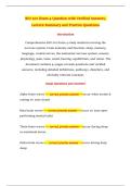 BIO 201 Exam 4 Question with Verified Answers&comma; Lecture Summary and Practice Questions
