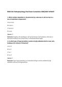 BIOD 331 Pathophysiology Final Exam Cumulative 2026&sol;2027 UPDATE&NewLine;
