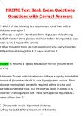 NRCME EXAM TESTS BUNDLED Actual 2026 Questions and Correct Answers &lpar;Latest 2026 &sol; 2027 Update&rpar; Graded A&plus; 100&percnt; Guarantee Verified by Experts