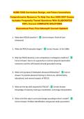 NURS 5302 Curriculum Design&comma; and Future Innovations &NewLine;Comprehensive Resource To Help You Ace 2026-2027 Exams &NewLine;Includes Frequently Tested Questions With ELABORATED &NewLine;100&percnt; Correct COMPLETE SOLUTIONS &NewLine;Guaranteed Pass First Attempt&excl;&excl; Current Update&excl;&excl; 