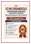 ATI RN Fundamentals Proctored Exam 2023 Questions & Answers with Rationales 2026 Update