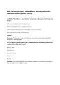 BIOD 331 Pathophysiology Module 6 Exam&colon; Neurological Disorders&NewLine;2026&sol;2027 UPDATE &vert; Portage Learning&NewLine;