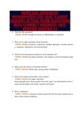NURS 6501-ADVANCED&NewLine;PATHOPHYSIOLOGY QUIZ 1LATEST&NewLine;2026&sol;2027 ACTUAL EXAM QUESTIONS&NewLine;WITH CORRECT ANSWERS 100&percnt;&NewLine;VERIFIED GRADED A&plus;